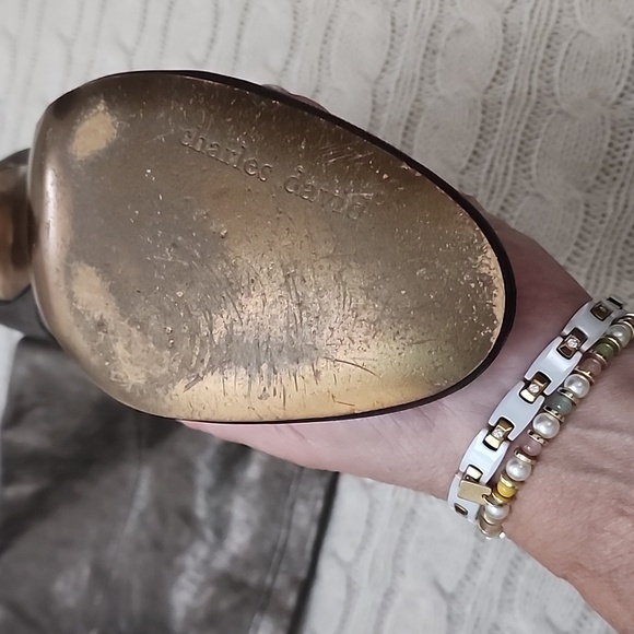 Charles David Metallic Heeled Boots.Nrver Wear.Sam New Condition - Picture 9 of 11